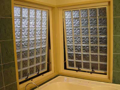 Glass Bricks Opening Window
